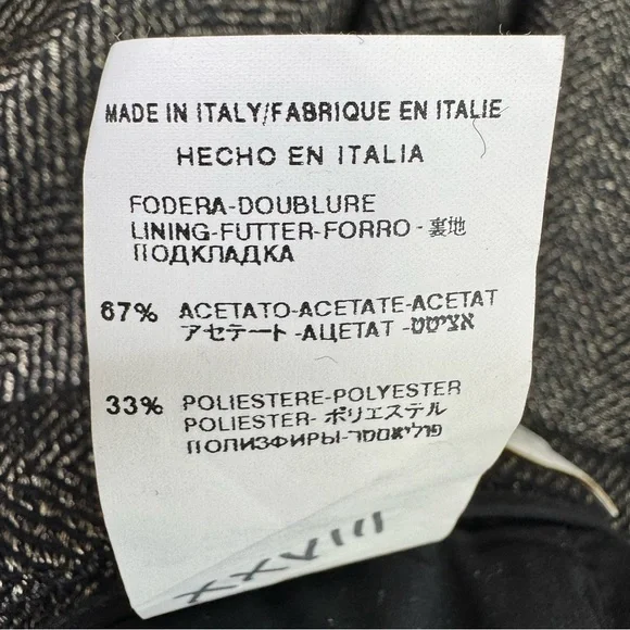 Valentino Roma Grey Wool Pleated Pencil Skirt Size 42/6 - Picture 14 of 16